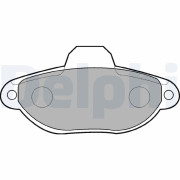 LP851 Sada brzdových platničiek kotúčovej brzdy DELPHI