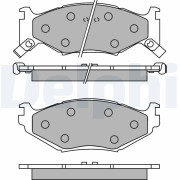 LP891 Sada brzdových platničiek kotúčovej brzdy DELPHI