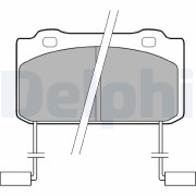 LP899 Sada brzdových platničiek kotúčovej brzdy DELPHI
