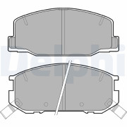 LP942 Sada brzdových platničiek kotúčovej brzdy DELPHI