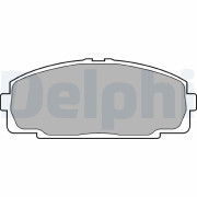 LP989 Sada brzdových platničiek kotúčovej brzdy DELPHI