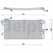 TSP0225029 Kondenzátor klimatizácie DELPHI