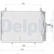 TSP0225039 Kondenzátor klimatizácie DELPHI