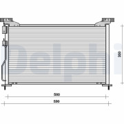 TSP0225092 Kondenzátor klimatizácie DELPHI