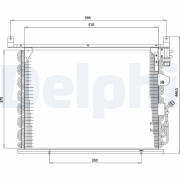 TSP0225172 Kondenzátor klimatizácie DELPHI