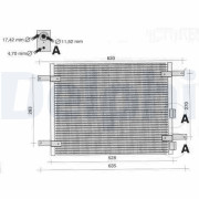 TSP0225233 Kondenzátor klimatizácie DELPHI