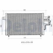 TSP0225334 Kondenzátor klimatizácie DELPHI