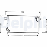 TSP0225435 Kondenzátor klimatizácie DELPHI