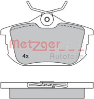 1170021 Sada brzdových platničiek kotúčovej brzdy METZGER
