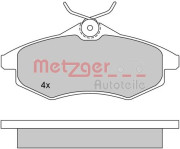 1170163 Sada brzdových platničiek kotúčovej brzdy METZGER