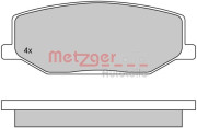 1170259 Sada brzdových platničiek kotúčovej brzdy METZGER