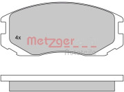 1170294 Sada brzdových platničiek kotúčovej brzdy METZGER