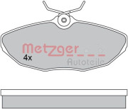 1170341 Sada brzdových platničiek kotúčovej brzdy METZGER