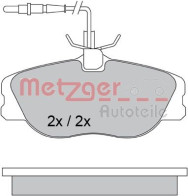 1170386 Sada brzdových platničiek kotúčovej brzdy METZGER