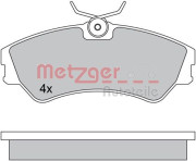 1170397 Sada brzdových platničiek kotúčovej brzdy METZGER