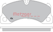 1170445 Sada brzdových platničiek kotúčovej brzdy GREENPARTS METZGER