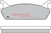 1170448 Sada brzdových platničiek kotúčovej brzdy METZGER