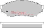 1170520 Sada brzdových platničiek kotúčovej brzdy METZGER