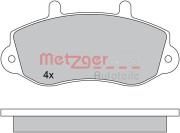 1170553 Sada brzdových platničiek kotúčovej brzdy METZGER