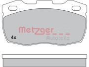 1170573 Sada brzdových platničiek kotúčovej brzdy METZGER