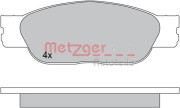 1170610 Sada brzdových platničiek kotúčovej brzdy METZGER