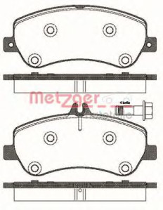 1170777 Sada brzdových platničiek kotúčovej brzdy METZGER