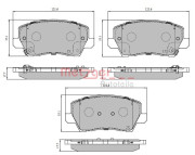 1170930 Sada brzdových platničiek kotúčovej brzdy METZGER