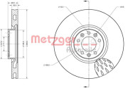 6110628 Brzdový kotúč GREENPARTS METZGER