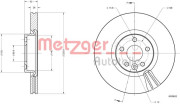 6110812 Brzdový kotúč METZGER