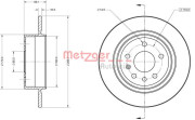 6110865 Brzdový kotúč METZGER