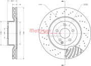 6110866 Brzdový kotúč GREENPARTS METZGER