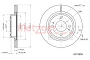 6110959 Brzdový kotúč GREENPARTS METZGER