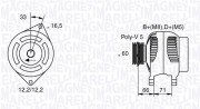 063321340010 Alternátor MAGNETI MARELLI