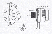 063321872010 Alternátor MAGNETI MARELLI