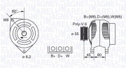 063341343010 Alternátor MAGNETI MARELLI