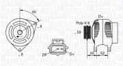 063341778010 Alternátor MAGNETI MARELLI