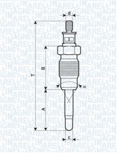 062900016304 żeraviaca sviečka MAGNETI MARELLI