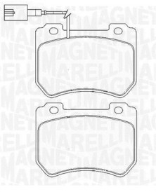 363916060423 Sada brzdových platničiek kotúčovej brzdy MAGNETI MARELLI