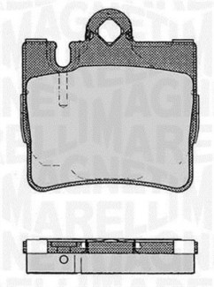 363916060584 Sada brzdových platničiek kotúčovej brzdy MAGNETI MARELLI