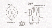 063732102010 Alternátor MAGNETI MARELLI