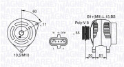 063535550050 Alternátor MAGNETI MARELLI