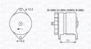 063731438010 Alternátor MAGNETI MARELLI