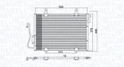 350203775000 Kondenzátor klimatizácie MAGNETI MARELLI