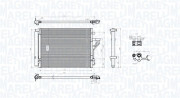 350203778000 Kondenzátor klimatizácie MAGNETI MARELLI