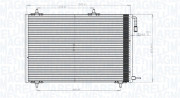 350203816000 Kondenzátor klimatizácie MAGNETI MARELLI