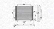 350203886000 Kondenzátor klimatizácie MAGNETI MARELLI