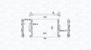 350213155300 Chladič motora MAGNETI MARELLI