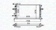 350213158200 Chladič motora MAGNETI MARELLI