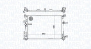 350213158600 Chladič motora MAGNETI MARELLI