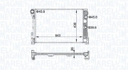 350213161300 Chladič motora MAGNETI MARELLI